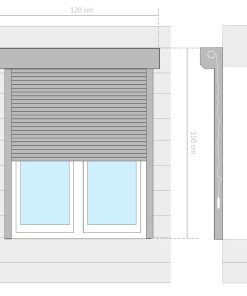 Roller Shutter Aluminium 120x150 Cm Anthracite 5 Roller Shutter Aluminium 120x150 Cm Anthracite -Room Roller Shutter Aluminium 120x150 cm Anthracite 442779 3