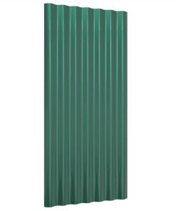 Roof Panels 36 Pcs Powder-coated Steel Green 80x36 Cm 4 Roof Panels 36 Pcs Powder-coated Steel Green 80x36 Cm -Room Roof Panels 36 pcs Powder coated Steel Green 80x36 cm 516145 2
