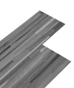 Self-adhesive PVC Flooring Planks 2.51 M² 2 Mm Striped Grey -Room Self adhesive PVC Flooring Planks 2 51 m 2 mm Striped Grey 515816 1