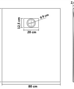 Shower Base Tray SMC Black 100x80 Cm -Room Shower Base Tray SMC Black 100x80 cm 444452 5