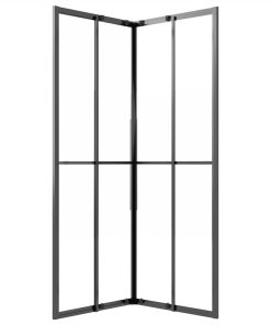 Shower Cabin Frosted ESG 70x70x180 Cm Black -Room Shower Cabin Frosted ESG 70x70x180 cm Black 517678 4