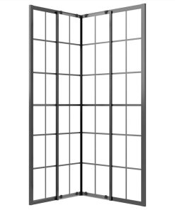 Shower Cabin Frosted ESG 80x70x180 Cm Black -Room Shower Cabin Frosted ESG 80x70x180 cm Black 517674 4