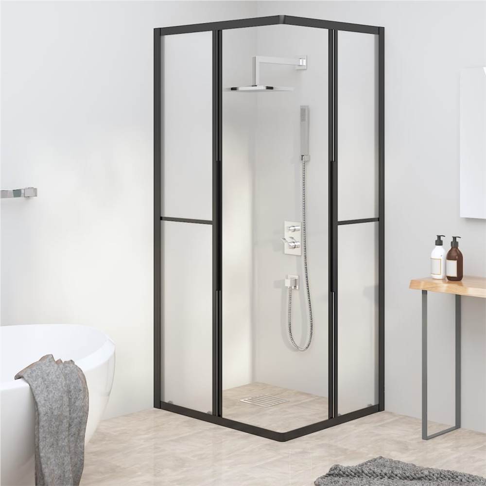 Shower Cabin Frosted ESG 80x70x180 cm Black Shower Cabin Frosted ESG 80x70x180 Cm Black -Room Shower Cabin Frosted ESG 80x70x180 cm Black 517677 2