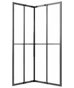 Shower Cabin Frosted ESG 80x70x180 Cm Black 6 Shower Cabin Frosted ESG 80x70x180 Cm Black -Room Shower Cabin Frosted ESG 80x70x180 cm Black 517677 4