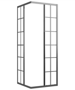 Shower Cabin Frosted ESG 80x80x180 Cm Black 5 Shower Cabin Frosted ESG 80x80x180 Cm Black -Room Shower Cabin Frosted ESG 80x80x180 cm Black 517675 3