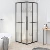 Shower Cabin Half Frosted ESG 70x70x180 Cm Black -Room Shower Cabin Half Frosted ESG 70x70x180 cm Black 517670 0