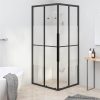 Shower Cabin Half Frosted ESG 80x70x180 Cm Black -Room Shower Cabin Half Frosted ESG 80x70x180 cm Black 517673 0