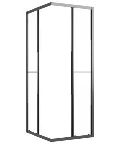 Shower Cabin Half Frosted ESG 90x70x180 Cm Black 5 Shower Cabin Half Frosted ESG 90x70x180 Cm Black -Room Shower Cabin Half Frosted ESG 90x70x180 cm Black 517671 3