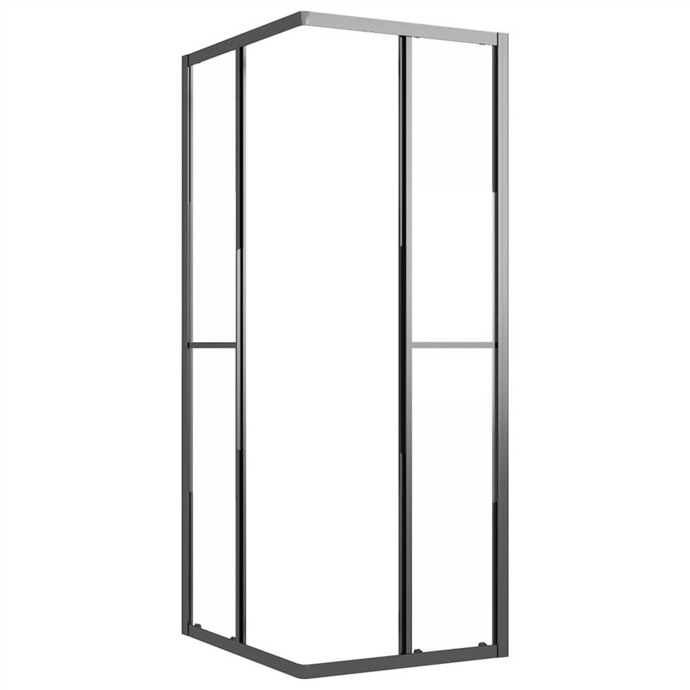 Shower Cabin Half Frosted ESG 90x70x180 cm Black Shower Cabin Half Frosted ESG 90x70x180 Cm Black -Room Shower Cabin Half Frosted ESG 90x70x180 cm Black 517671 3