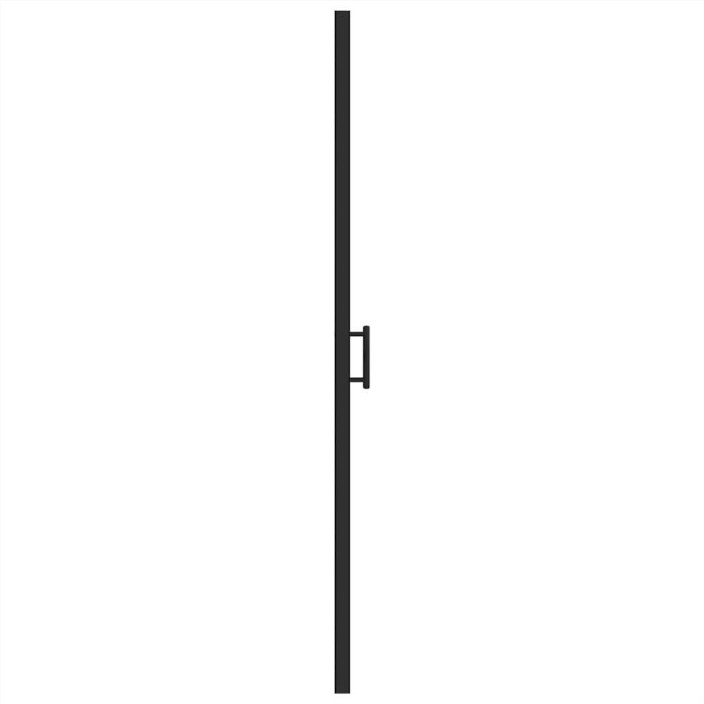 Shower Door 100x178 cm Half Frosted Tempered Glass Black Shower Door 100x178 Cm Half Frosted Tempered Glass Black -Room Shower Door 100x178 cm Half Frosted Tempered Glass Black 514646 3