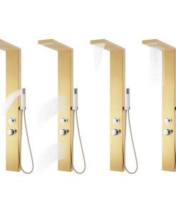 Shower Panel System Stainless Steel 201 Gold -Room Shower Panel System Stainless Steel 201 Gold 434823 2