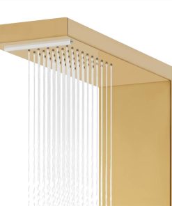 Shower Panel System Stainless Steel 201 Gold -Room Shower Panel System Stainless Steel 201 Gold 434823 5