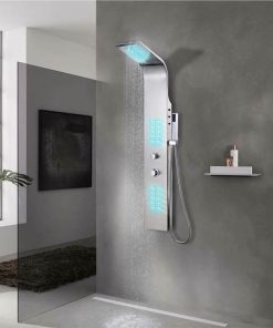 Shower Panel System Stainless Steel Curved