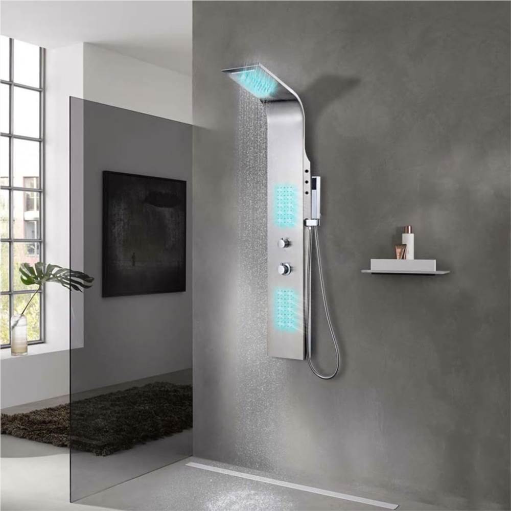 Shower Panel System Stainless Steel Curved Shower Panel System Stainless Steel Curved -Room Shower Panel System Stainless Steel Curved 443136 0