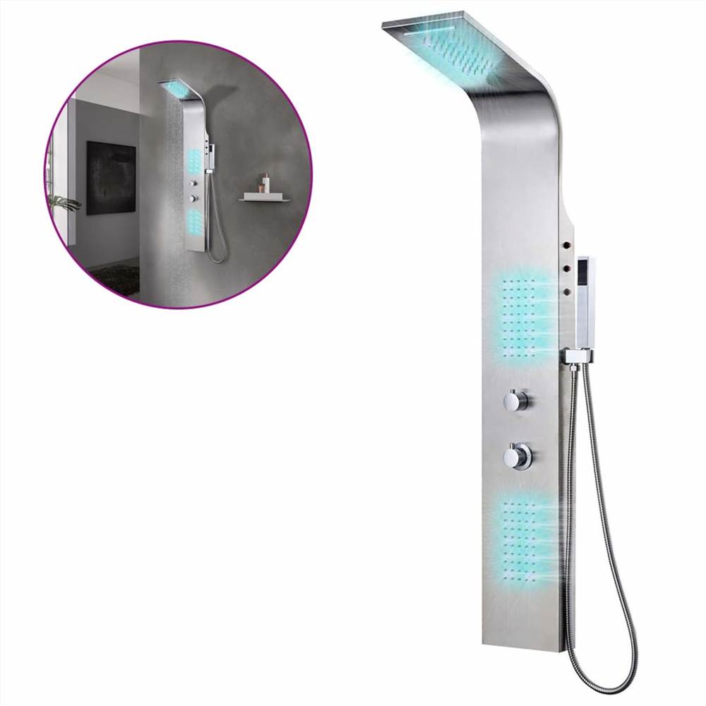 Shower Panel System Stainless Steel Curved Shower Panel System Stainless Steel Curved -Room Shower Panel System Stainless Steel Curved 443136 1