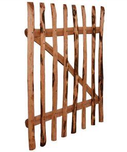 Single Fence Gate Impregnated Hazel Wood 100x120 Cm -Room Single Fence Gate Impregnated Hazel Wood 100x120 cm 489255 2