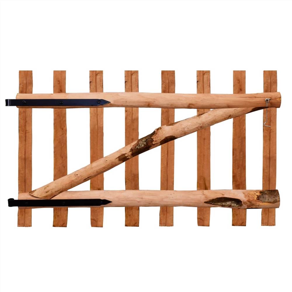 Single Fence Gate Impregnated Hazel Wood 100x60 cm Single Fence Gate Impregnated Hazel Wood 100x60 Cm -Room Single Fence Gate Impregnated Hazel Wood 100x60 cm 489323 1