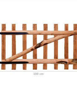Single Fence Gate Impregnated Hazel Wood 100x60 Cm 7 Single Fence Gate Impregnated Hazel Wood 100x60 Cm -Room Single Fence Gate Impregnated Hazel Wood 100x60 cm 489323 5