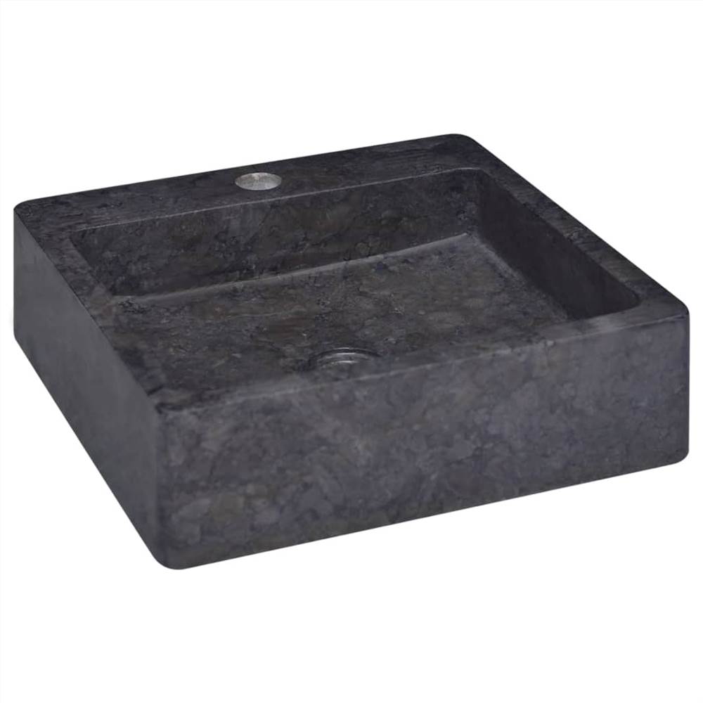 Sink Black 40x40x12 cm Marble Sink Black 40x40x12 Cm Marble -Room Sink Black 40x40x12 cm Marble 464503 4