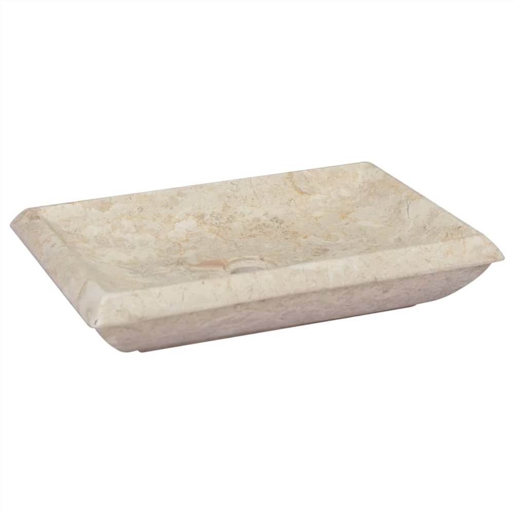 Sink Cream 50x35x10 cm Marble Sink Cream 50x35x10 Cm Marble -Room Sink Cream 50x35x10 cm Marble 464564 0