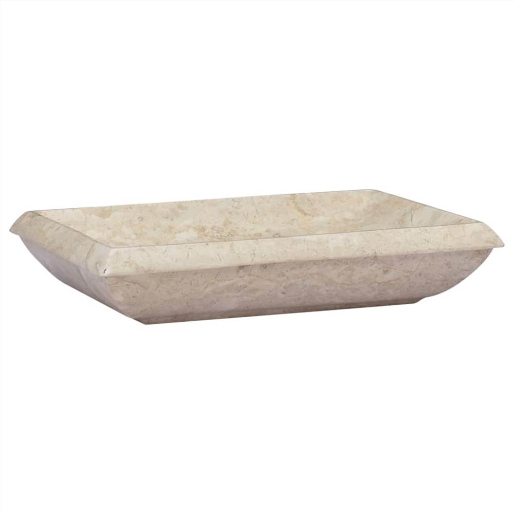 Sink Cream 50x35x10 cm Marble Sink Cream 50x35x10 Cm Marble -Room Sink Cream 50x35x10 cm Marble 464564 1