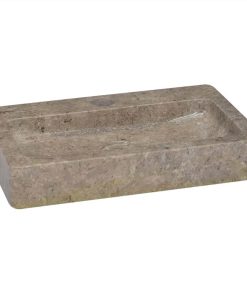 Sink Grey 38x24x6.5 Cm Marble