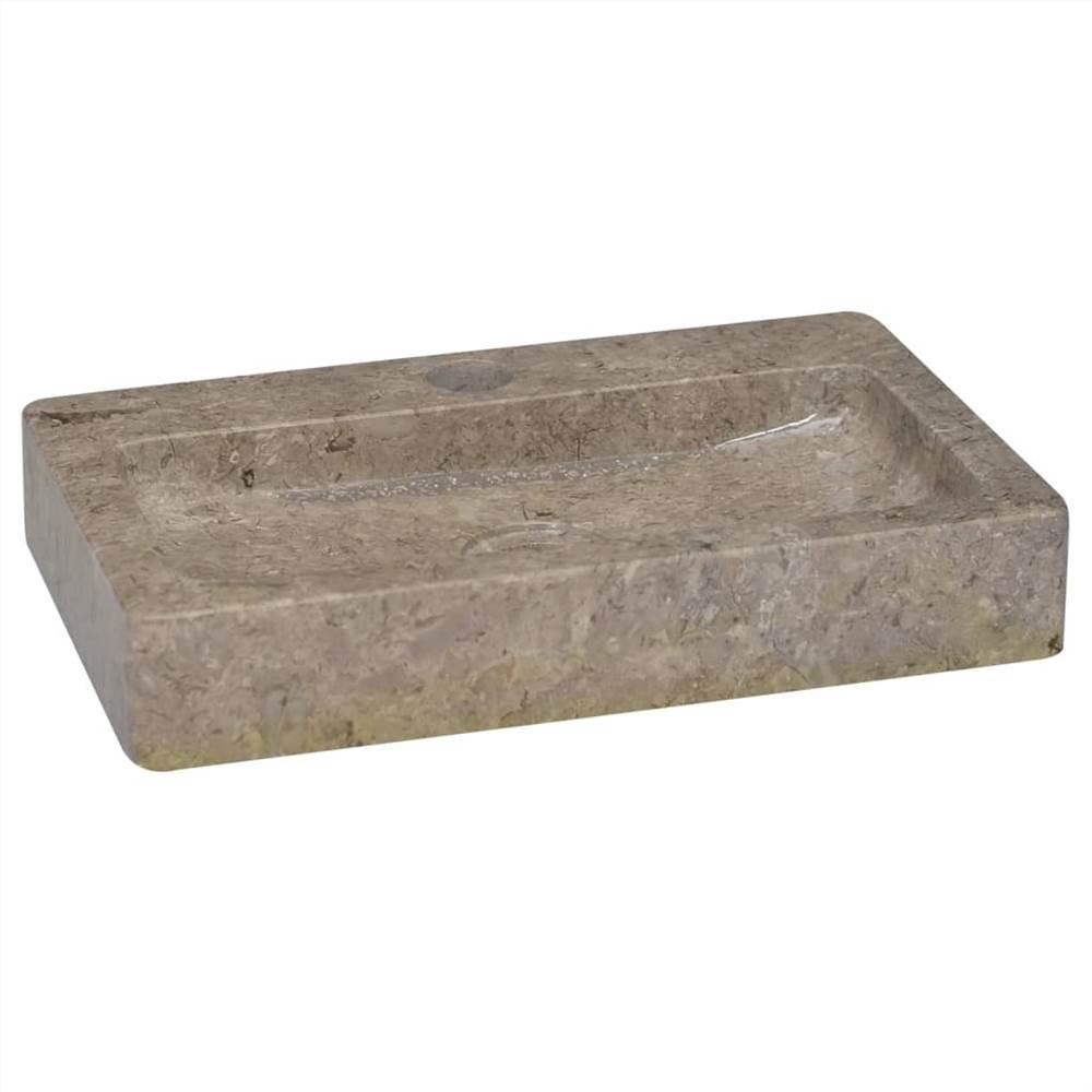 Sink Grey 38x24x6.5 cm Marble Sink Grey 38x24x6.5 Cm Marble -Room Sink Grey 38x24x6 5 cm Marble 464501 0