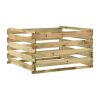 Slatted Garden Composter 120x120x70 Cm Impregnated Pinewood 2 Slatted Garden Composter 120x120x70 Cm Impregnated Pinewood -Room Slatted Garden Composter 120x120x70 cm Impregnated Pinewood 467839 0