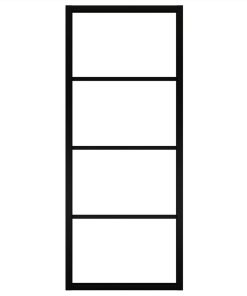 Sliding Door Aluminium And ESG Glass 76x205 Cm Black -Room Sliding Door Aluminium and ESG Glass 76x205 cm Black 462290 3