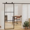 Sliding Door ESG Glass And Aluminium 76x205 Cm Black 1 Sliding Door ESG Glass And Aluminium 76x205 Cm Black -Room Sliding Door ESG Glass and Aluminium 76x205 cm Black 481468 0
