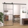Sliding Door ESG Glass And Aluminium 90x205 Cm Black 2 Sliding Door ESG Glass And Aluminium 90x205 Cm Black -Room Sliding Door ESG Glass and Aluminium 90x205 cm Black 515735 0