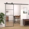 Sliding Door Frosted ESG Glass And Aluminium 76x205 Cm Black -Room Sliding Door Frosted ESG Glass and Aluminium 76x205 cm Black 515732 0