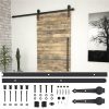 Sliding Door Hardware Kit 200 Cm Steel Black 2 Sliding Door Hardware Kit 200 Cm Steel Black -Room Sliding Door Hardware Kit 200 cm Steel Black 442650 0