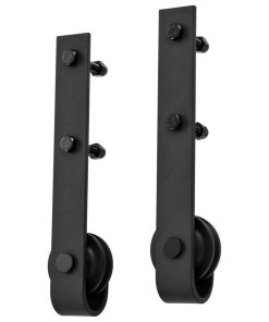 Sliding Door Hardware Kit 200 Cm Steel Black 5 Sliding Door Hardware Kit 200 Cm Steel Black -Room Sliding Door Hardware Kit 200 cm Steel Black 450056 3