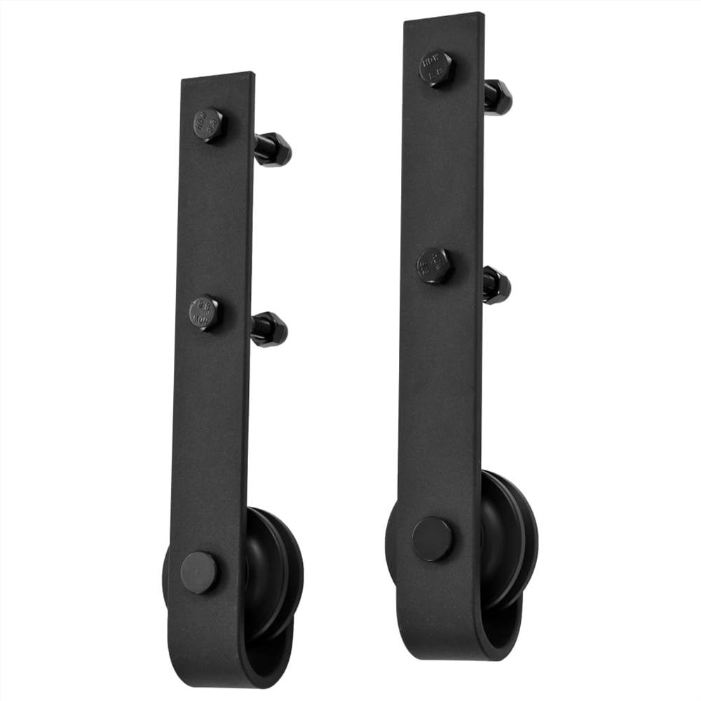 Sliding Door Hardware Kit 200 cm Steel Black Sliding Door Hardware Kit 200 Cm Steel Black -Room Sliding Door Hardware Kit 200 cm Steel Black 450056 3