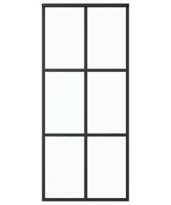 Sliding Door With Hardware Set ESG Glass&Aluminium 90x205 Cm 4 Sliding Door With Hardware Set ESG Glass&Aluminium 90x205 Cm -Room Sliding Door with Hardware Set ESG Glass Aluminium 90x205 cm 493792 2