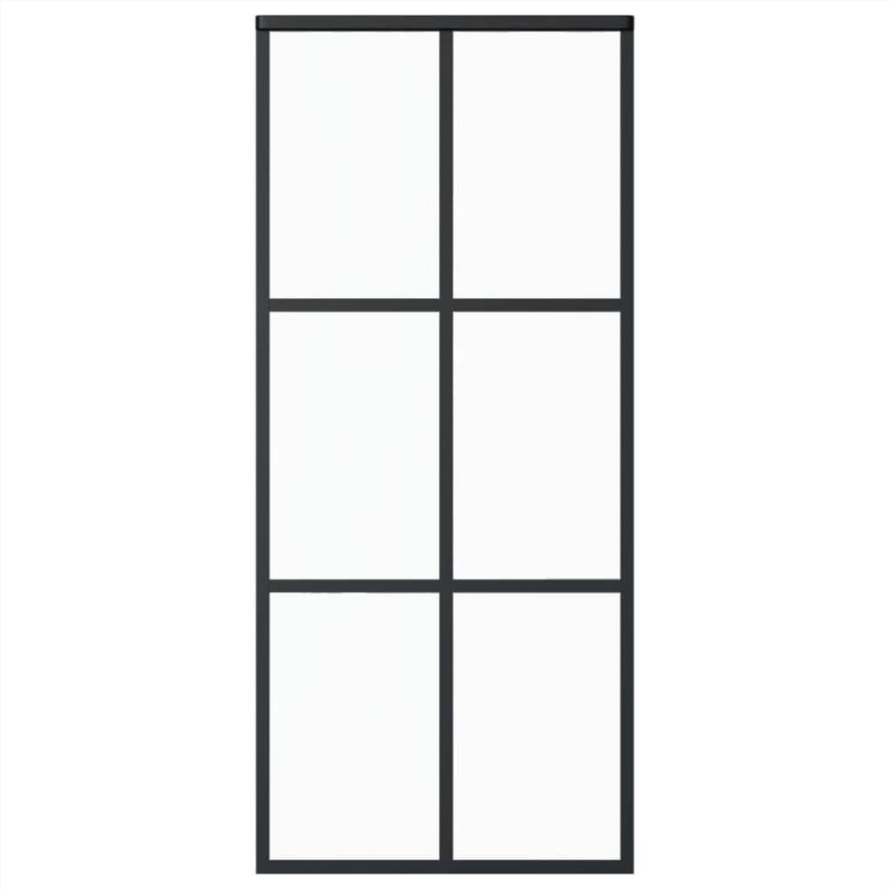 Sliding Door with Hardware Set ESG Glass&Aluminium 90x205 cm Sliding Door With Hardware Set ESG Glass&Aluminium 90x205 Cm -Room Sliding Door with Hardware Set ESG Glass Aluminium 90x205 cm 493792 2