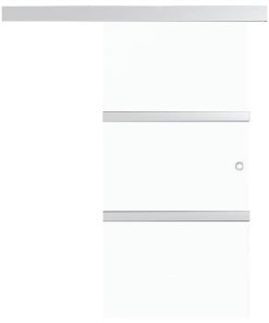 Sliding Door With Soft Stops ESG Glass And Aluminium 76x205 Cm 5 Sliding Door With Soft Stops ESG Glass And Aluminium 76x205 Cm -Room Sliding Door with Soft Stops ESG Glass and Aluminium 76x205 cm 450095 3