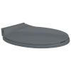 Soft-Close Toilet Seat Grey Oval -Room Soft Close Toilet Seat Grey Oval 445195 0