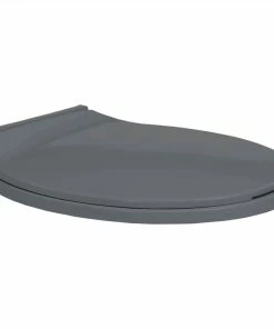 Soft-Close Toilet Seat Grey Oval