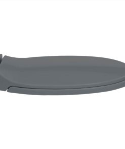 Soft-Close Toilet Seat Grey Oval 5 Soft-Close Toilet Seat Grey Oval -Room Soft Close Toilet Seat Grey Oval 445195 3