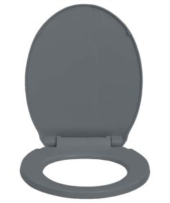 Soft-Close Toilet Seat Grey Oval 6 Soft-Close Toilet Seat Grey Oval -Room Soft Close Toilet Seat Grey Oval 445195 4