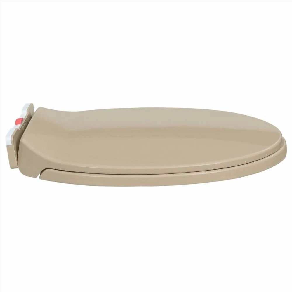 Soft-Close Toilet Seat Quick Release Beige Oval - Image 5