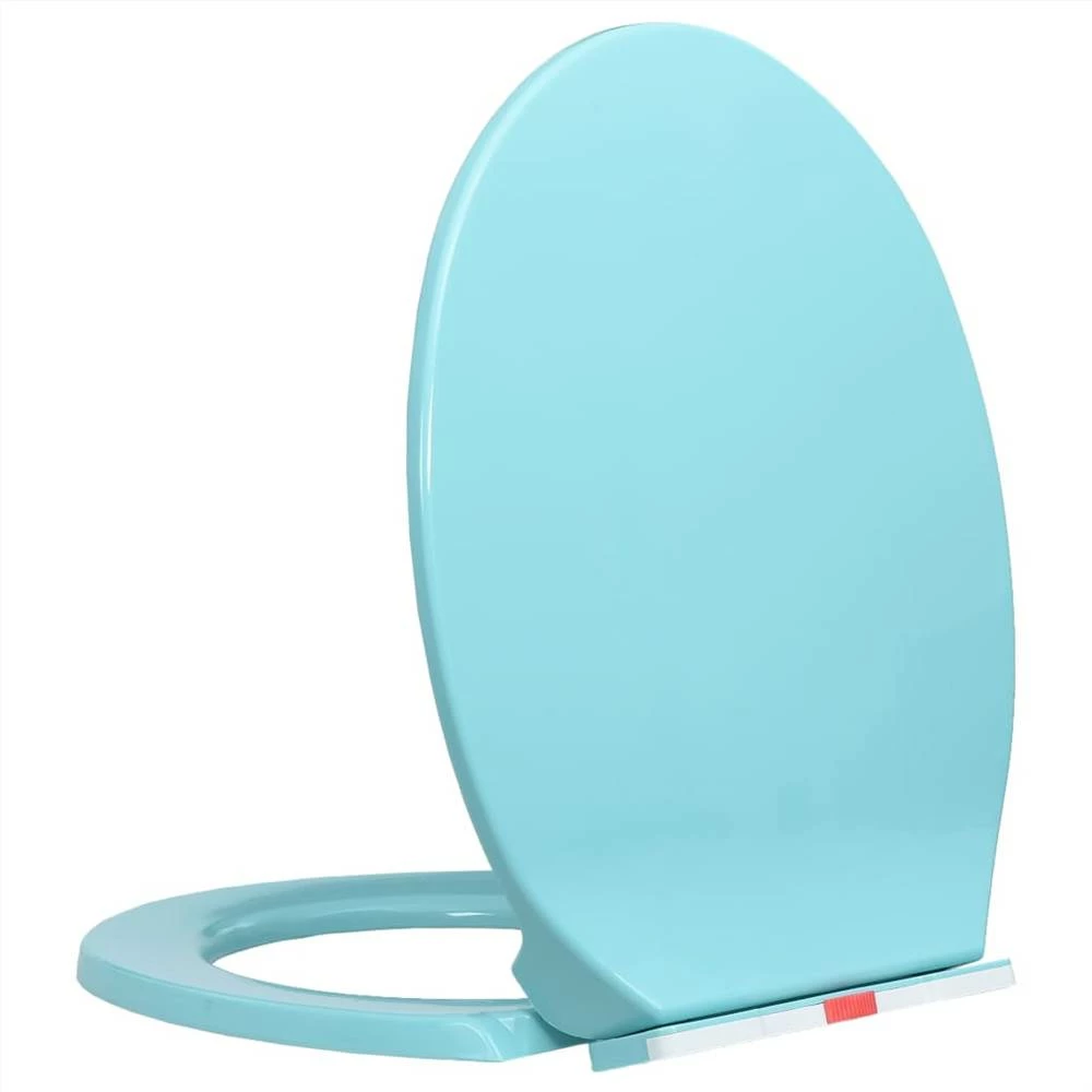 Soft-Close Toilet Seat Quick Release Green Oval - Image 3