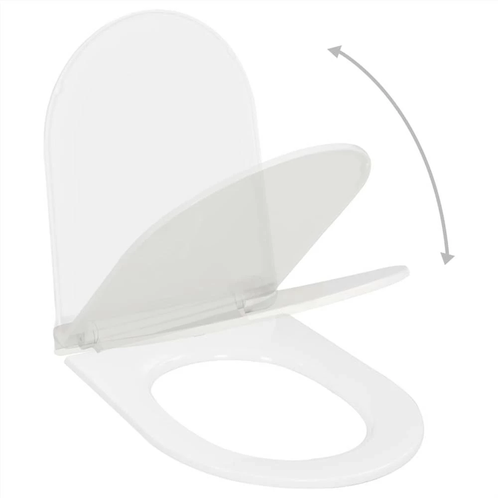 Soft-close Toilet Seat With Quick-release Design White