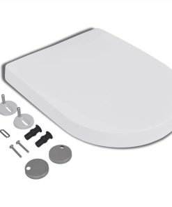 Soft-close Toilet Seat With Quick-release Design White Square 4 Soft-close Toilet Seat With Quick-release Design White Square -Room Soft close Toilet Seat with Quick release Design White Square 453444 2