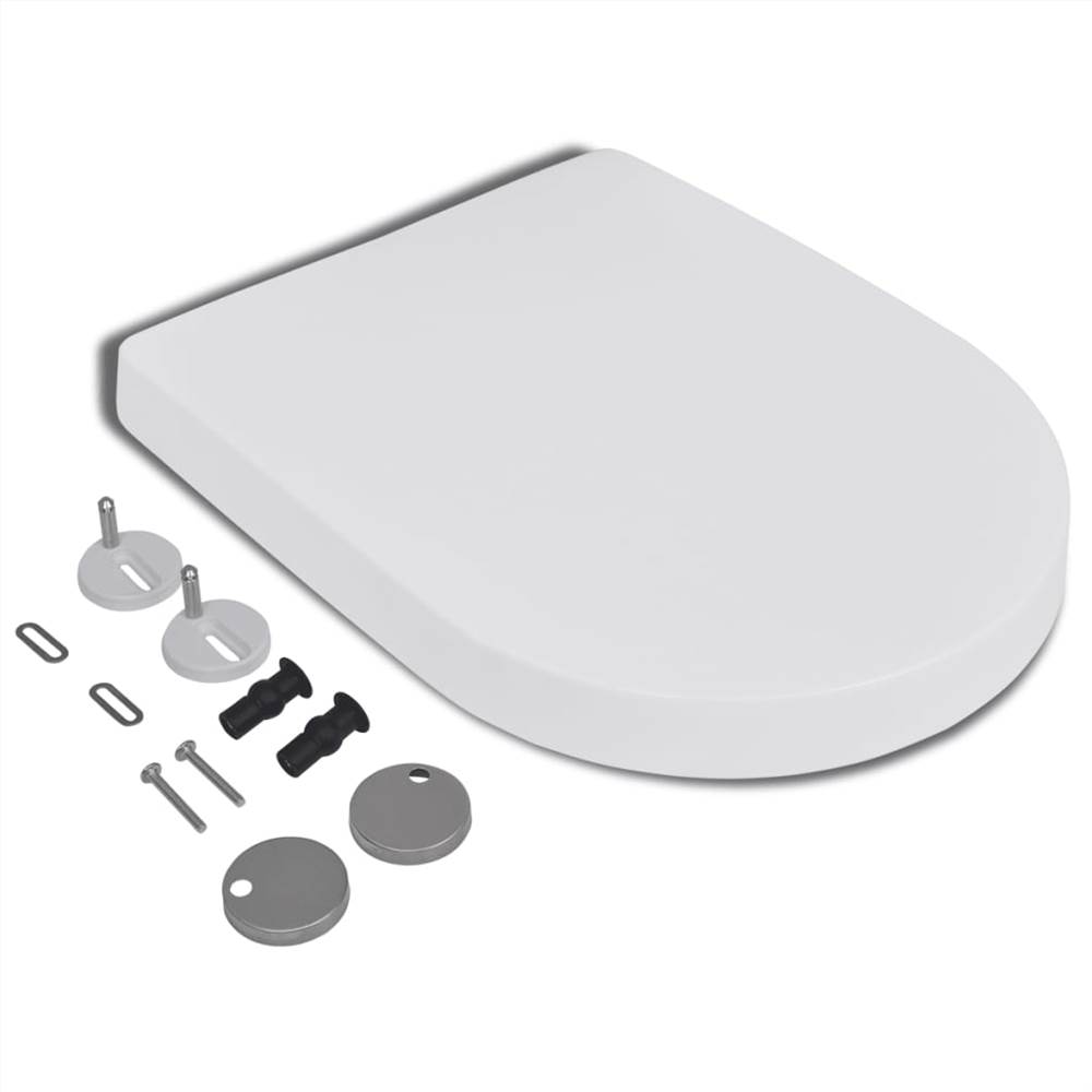 Soft-close Toilet Seat with Quick-release Design White Square Soft-close Toilet Seat With Quick-release Design White Square -Room Soft close Toilet Seat with Quick release Design White Square 453444 2