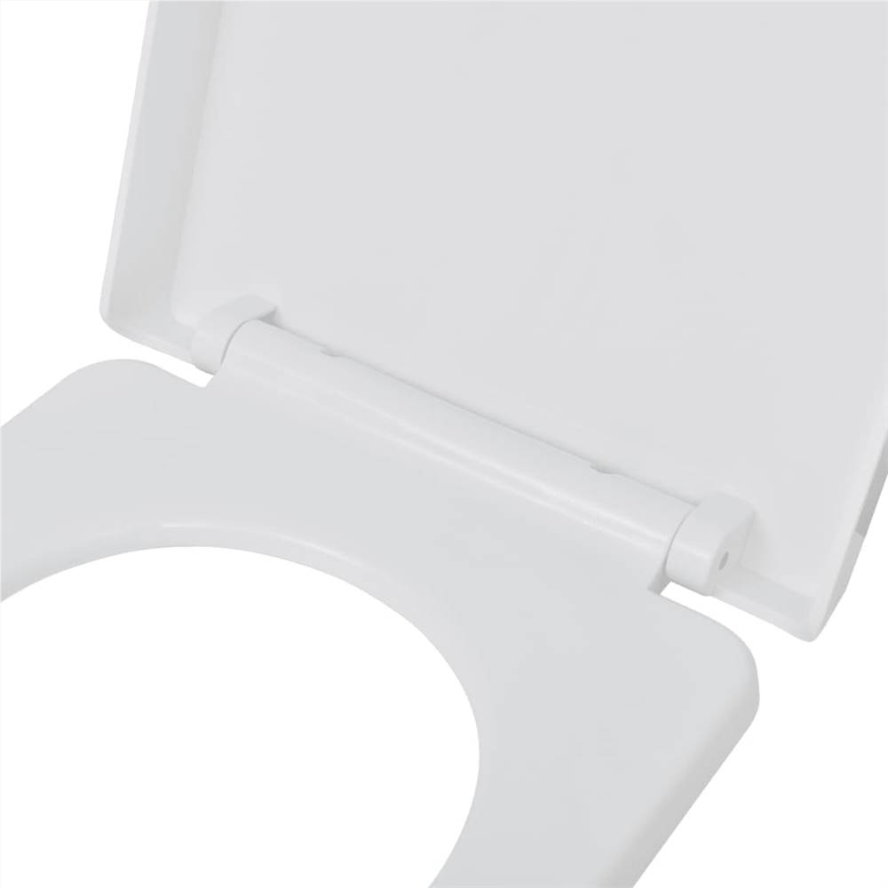 Soft-close Toilet Seat with Quick-release Design White Square Soft-close Toilet Seat With Quick-release Design White Square -Room Soft close Toilet Seat with Quick release Design White Square 453444 4
