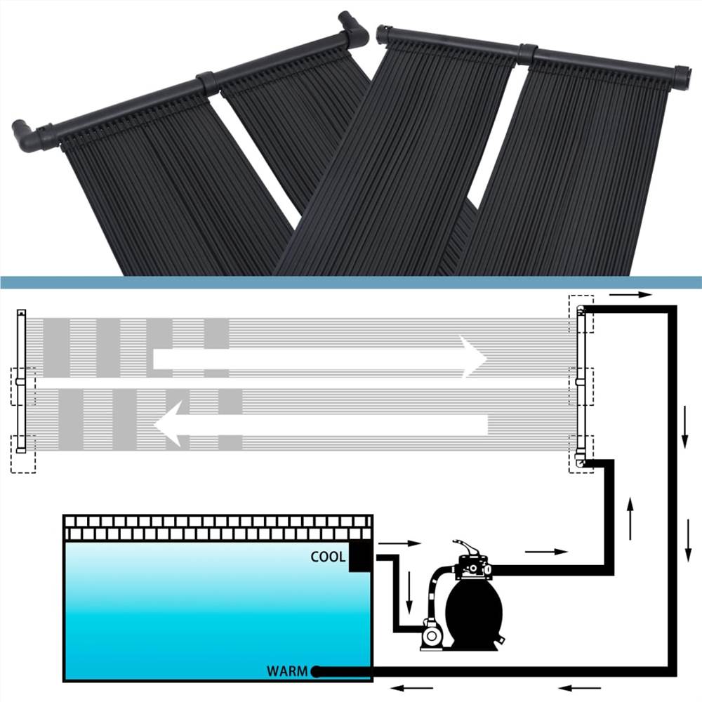 Solar Pool Heater Panels 4 pcs 80x310 cm Solar Pool Heater Panels 4 Pcs 80x310 Cm -Room Solar Pool Heater Panels 4 pcs 80x310 cm 468354 3