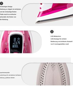 Sonifer SF9025 2400W Clothes Steam Iron With LCD Display, Household Fabric Electric Iron, 11 Selectable Ironing Programs -Room Sonifer SF9025 2400W Clothes Steam Iron 507629 5